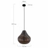 Lampa z metalu 31,5x31,5x27,5cm